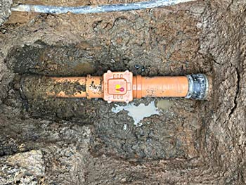 Installing a non return valve in Drain